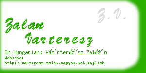 zalan varteresz business card
